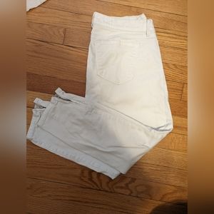 Loft Skinny White jeans